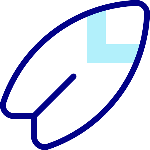 サーフボード Detailed Mixed Lineal color icon
