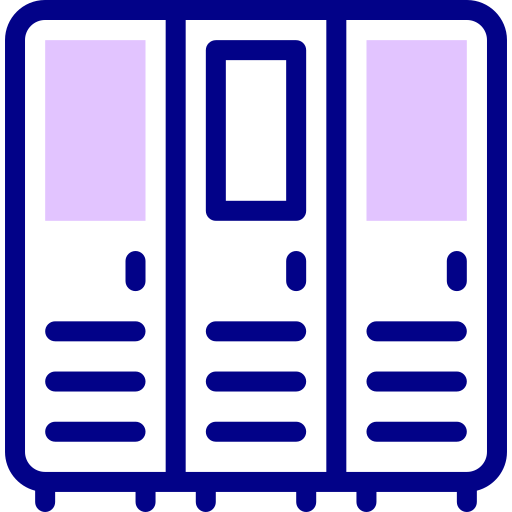 ロッカー Detailed Mixed Lineal color icon