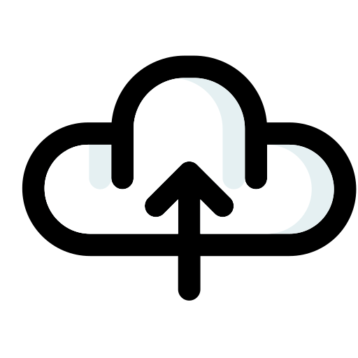 cloud uploaden Generic Outline Color icoon