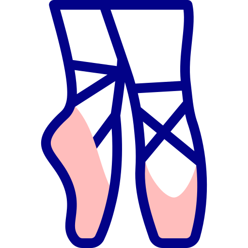 bailarina Detailed Mixed Lineal color icono