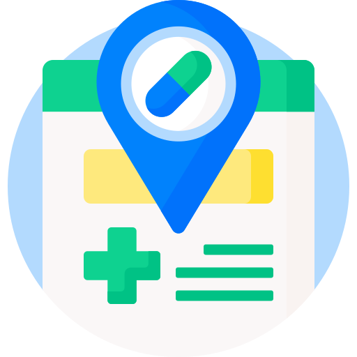 farmacia Detailed Flat Circular Flat icono