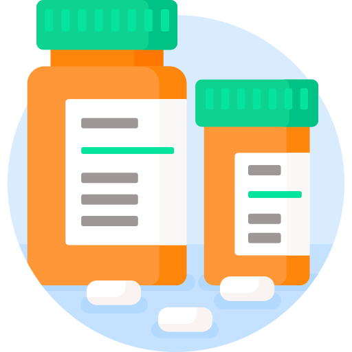 Medicines Detailed Flat Circular Flat icon