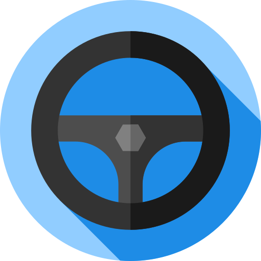 스티어링 휠 Flat Circular Flat icon