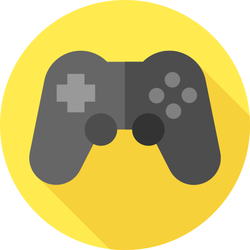 control de juego Flat Circular Flat icono