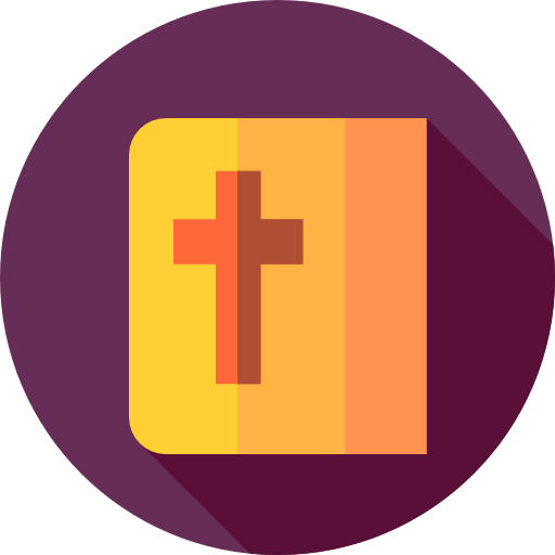 bibbia Flat Circular Flat icona