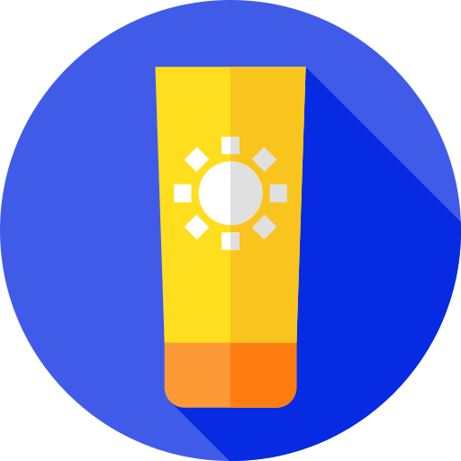 crema solar Flat Circular Flat icono