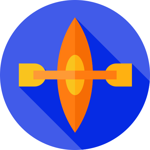 Kayak Flat Circular Flat icon