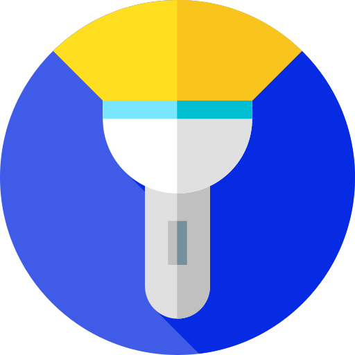 taschenlampe Flat Circular Flat icon
