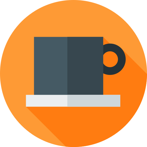 コーヒー Flat Circular Flat icon
