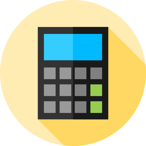 kalkulator Flat Circular Flat ikona