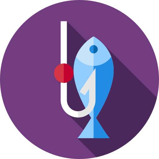 pescar Flat Circular Flat icono