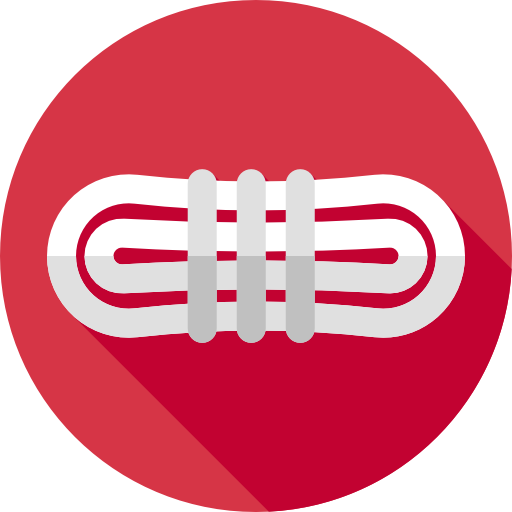 cuerda Flat Circular Flat icono