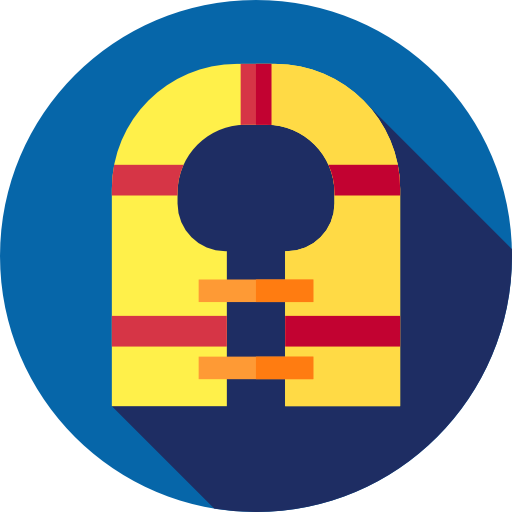 chaleco Flat Circular Flat icono