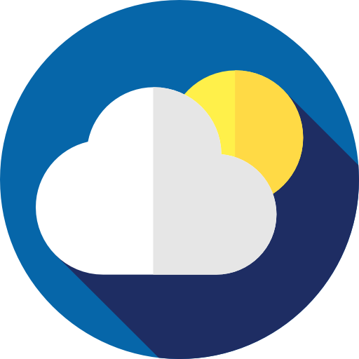 nube Flat Circular Flat icono