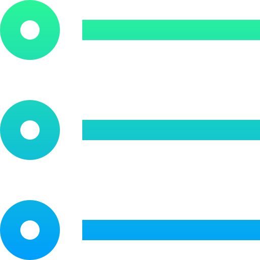 lijst Super Basic Straight Gradient icoon