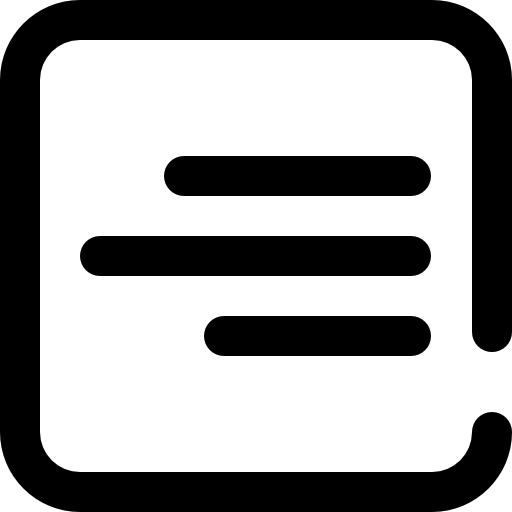 오른쪽 정렬 Super Basic Omission Outline icon