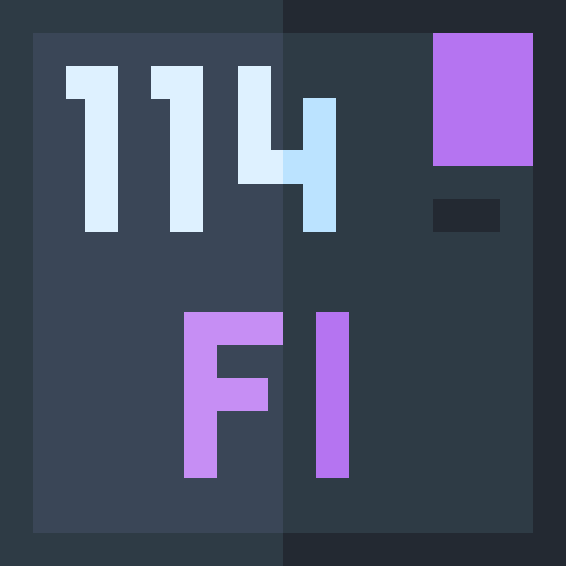 flerovium Basic Straight Flat icon