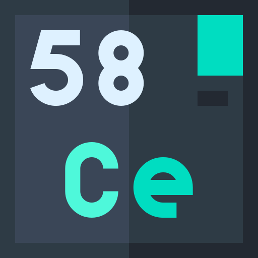 cerium Basic Straight Flat icoon