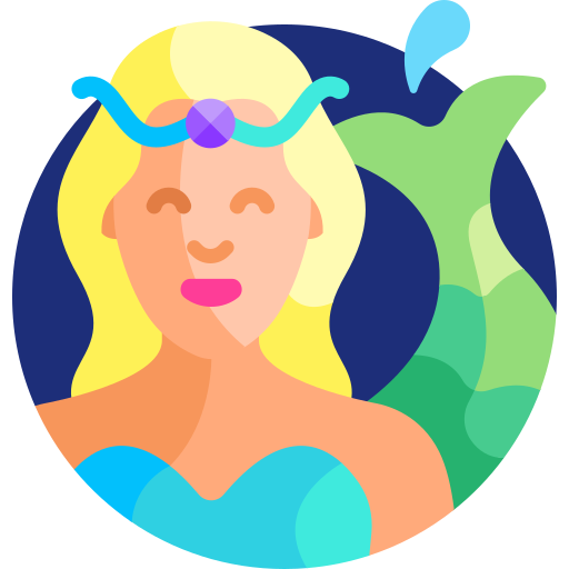 Mermaid Detailed Flat Circular Flat icon