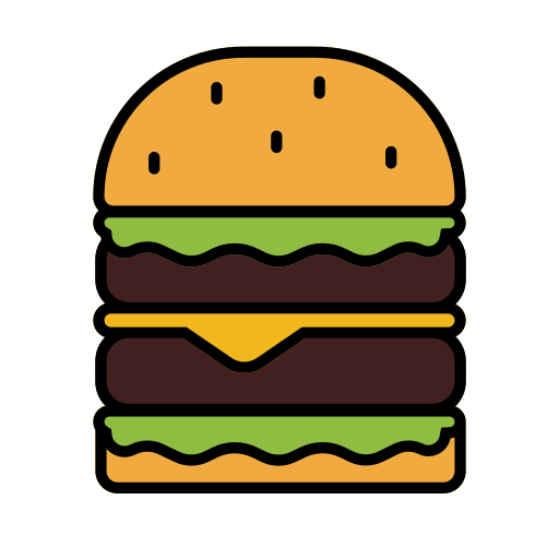 hamburguesa Generic Outline Color icono