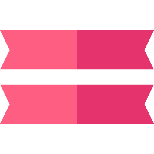 Ribbon Basic Straight Flat icon