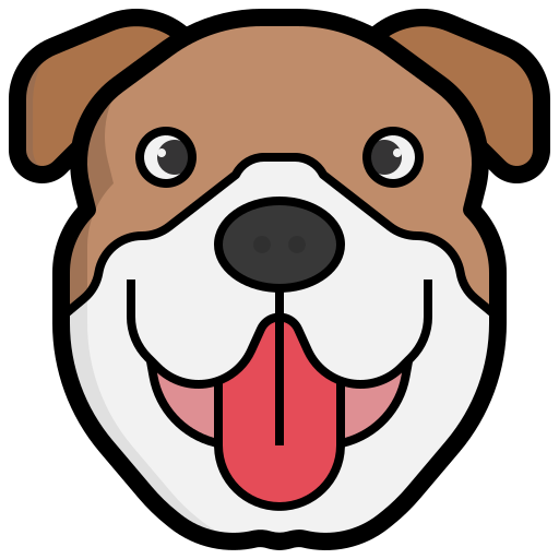 bulldog Generic Outline Color icona
