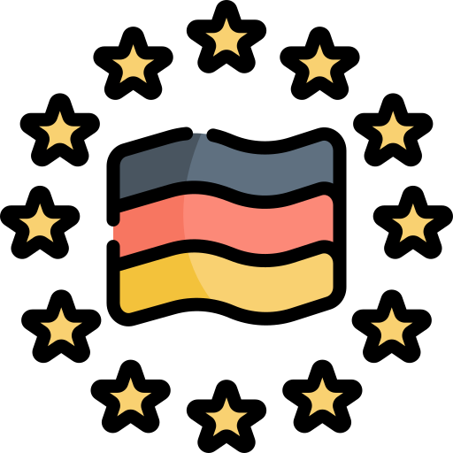 união europeia Kawaii Lineal color Ícone