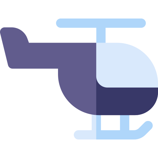 Helicopter Basic Rounded Flat icon