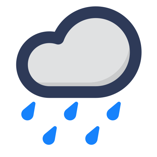 雨の Generic Outline Color icon