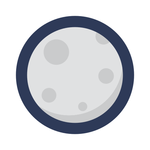 Full moon Generic Outline Color icon