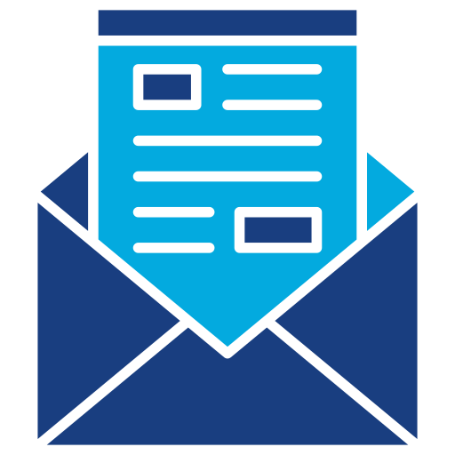 newsletter Generic Blue icon