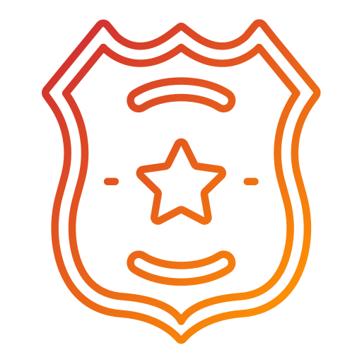 polizeiabzeichen Generic Gradient icon