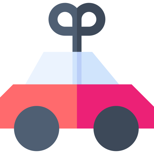 auto speelgoed Basic Straight Flat icoon