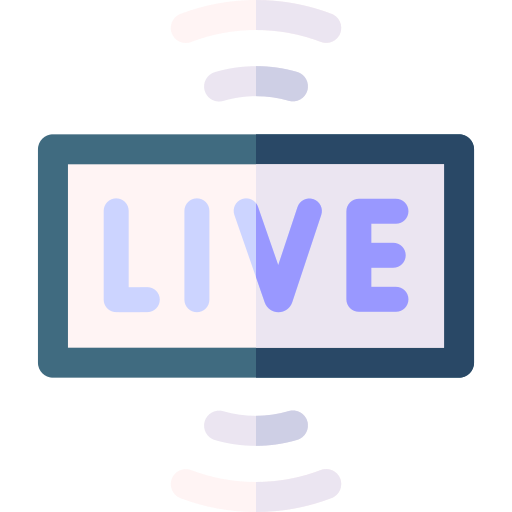 live Basic Rounded Flat icon