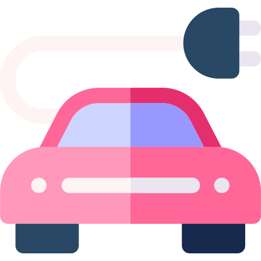 samochód Basic Rounded Flat ikona