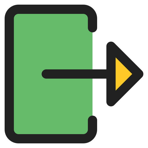 출구 Generic Outline Color icon