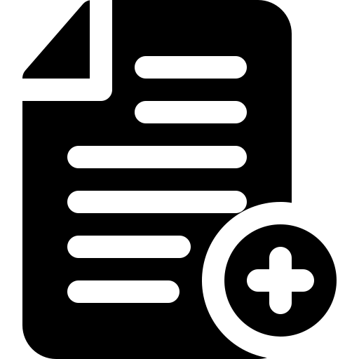 Добавить документ Generic Glyph иконка