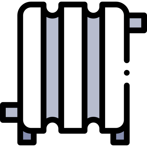 히터 Detailed Rounded Lineal color icon