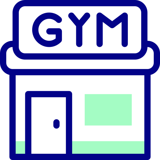 Gym Detailed Mixed Lineal color icon