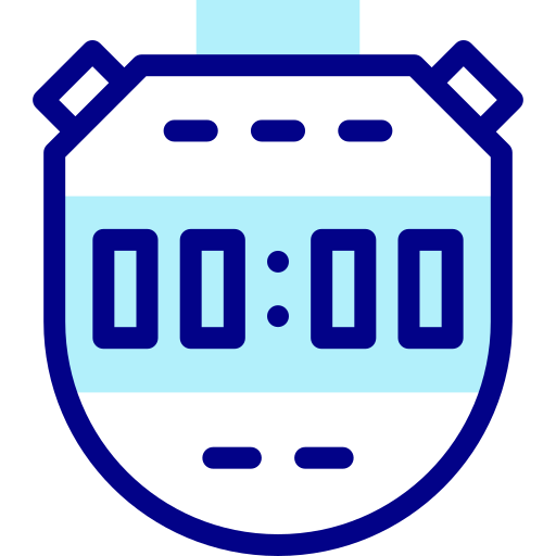 Stopwatch Detailed Mixed Lineal color icon