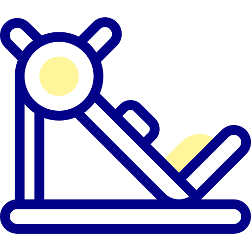 Leg press Detailed Mixed Lineal color icon