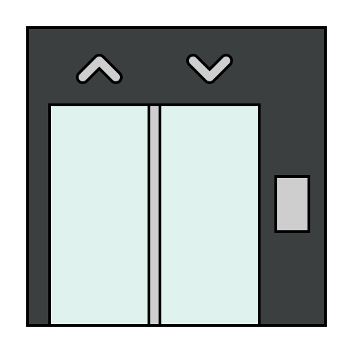 リフト Generic Thin Outline Color icon