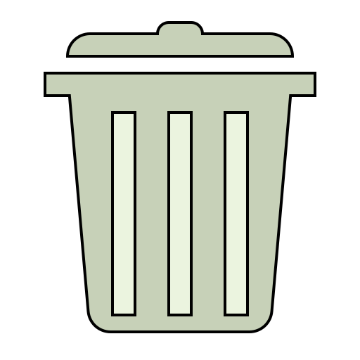 müll Generic Thin Outline Color icon