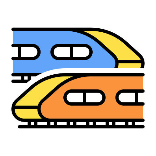 Trains Generic Outline Color icon