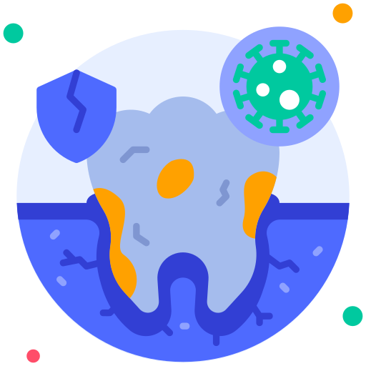 Bacteria Generic Rounded Shapes icon