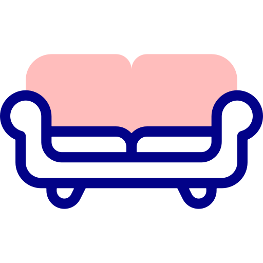 couch Detailed Mixed Lineal color icon