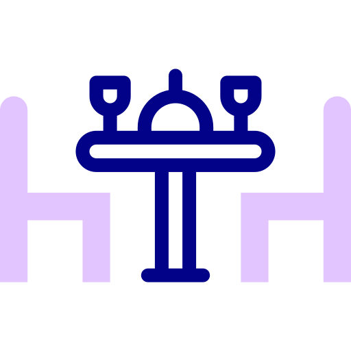 jadalnia Detailed Mixed Lineal color ikona