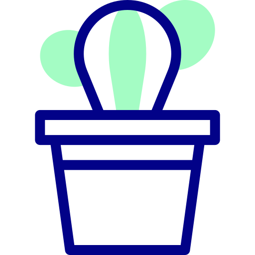 植物 Detailed Mixed Lineal color icon