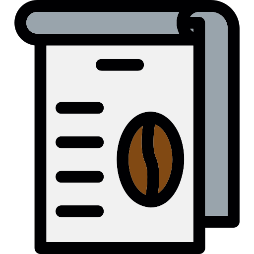 koffie menu Generic Outline Color icoon
