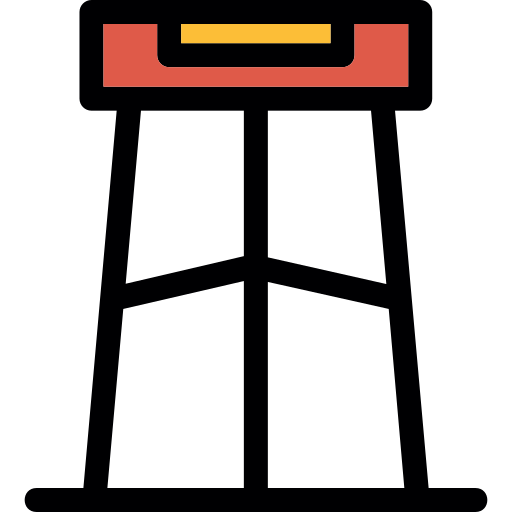 taburete de bar Generic Outline Color icono